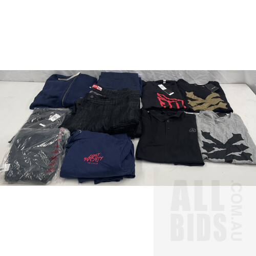 Assorted Designer Men's, Size XXL, Clothing Including Unit, Kappa, Ralph Lauren And Adidas Lot Of 11