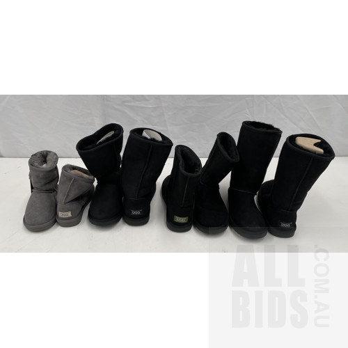 Ugg Boots - Assorted Sizes And Colours - Lot Of Four