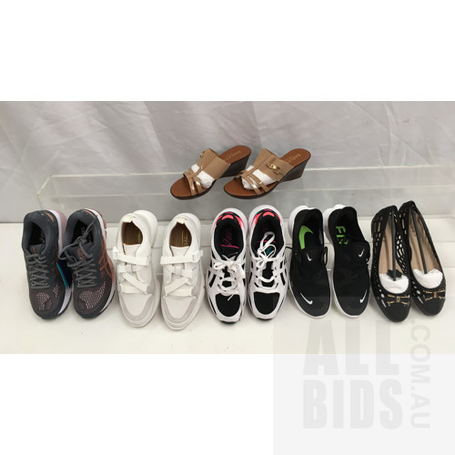 Women's Footwear Size EU39 And 40 Brands Including Nike And Asics - Lot Of Six