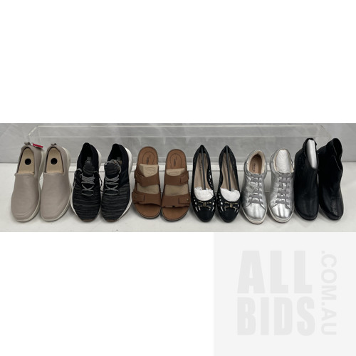 Assorted Women's Footwear Size EU 39,41, US9,9.5 And More - Lot Of Six