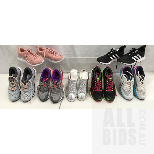 Women's Footwear Size EU39.5-42 Brands Including Asics - Lot Of Seven