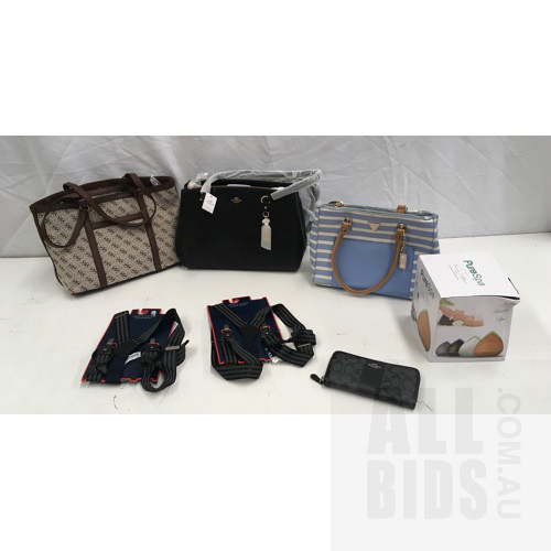 Assorted Handbags Brand's Including Coach, Guess And Pure Spa Ultrasonic Aroma Diffuser