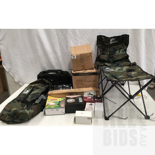 Assorted Outdoor Gear Including Sonnenberg 5pcs Chair And Table Set