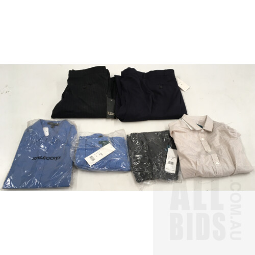 Bulk Lot Of Assorted Men's And Women's Clothing Brands Including StyleCorp, Totally Corporate And NNT - Lot Of 50 - ORP Over $1000