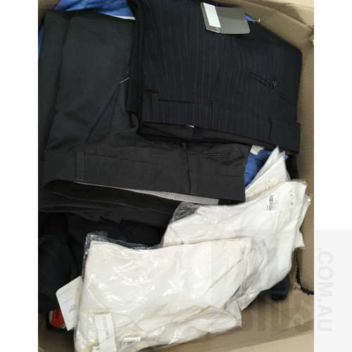 Bulk Lot Of Assorted Men's And Women's Business Clothing Brands Including StyleCorp And Totally Corporate - Lot Of 50 - ORP Over $1000