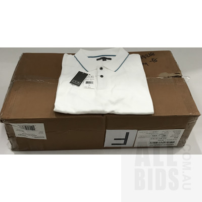 Ike By Ike Behar,  Sixe XL White Polo Shirts - Lot Of 15 - ORP$1275 Combined
