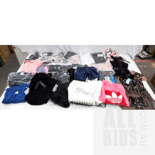 Bulk Lot of Designer Women's Clothing Size 10-12/M Brand's Including Puma, Adidas, Thurley, SeaFolly and More
