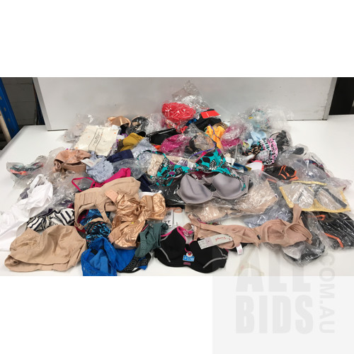 Bulk Lot of Assorted Bra's and Underwear Brands Including Bonds, Playtex, Heaven, Isola and More - Assorted Sizes