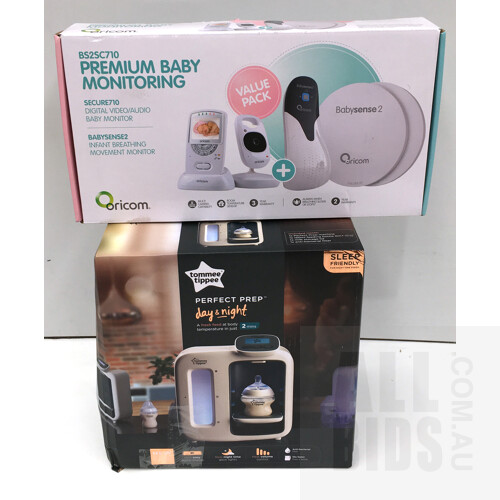 Oricom Premium Baby Monitoring System and Tommee Tippee Perfect Prep Day & Night