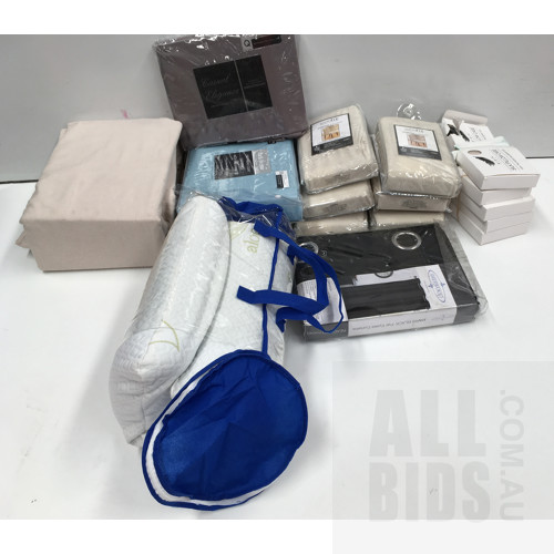 Lot of Assorted Bedding Including Park Avenue Mega King Combo Set, Casual Elegance Queen Fitted Sheet and More