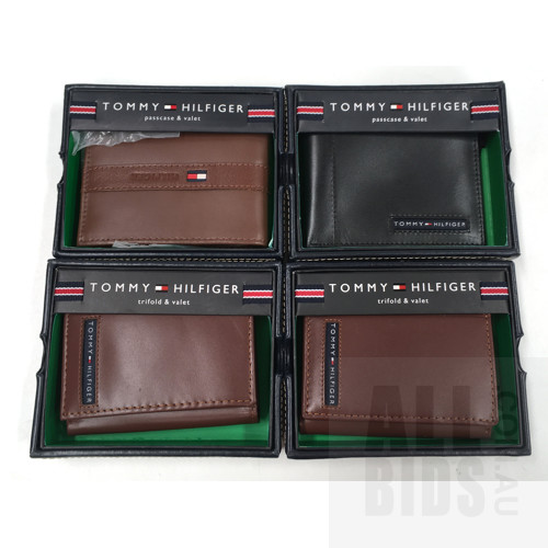 Lot of Four Tommy Hilfiger Wallets