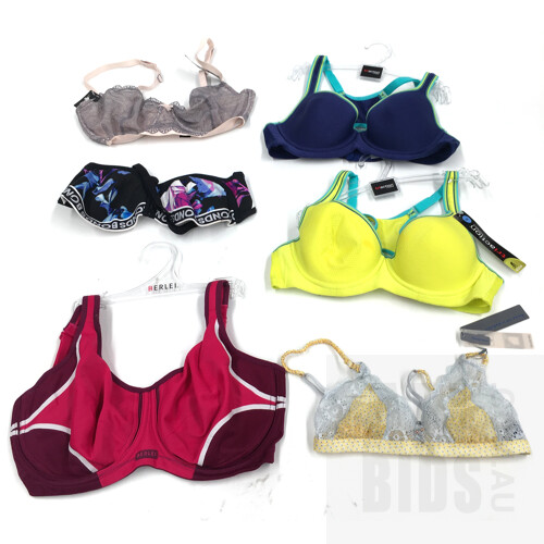 Assorted Bra's And Underwear Brands Including Playtex, Bonds, Elle McPherson Body, Lycra and More - Lot of 50