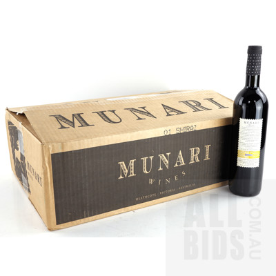 Munari Shiraz 2001 750ml Case of 12