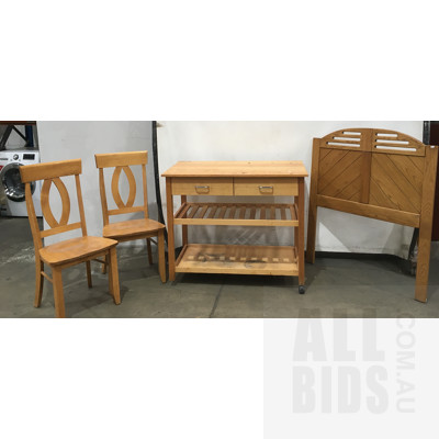 Mobile Kitchen Island Bench, Chairs And Bed Head