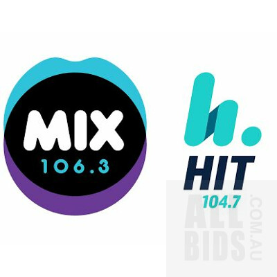 Radio advertising voucher valued at $5000 - Hit 104.7 and/or Mix 106.3