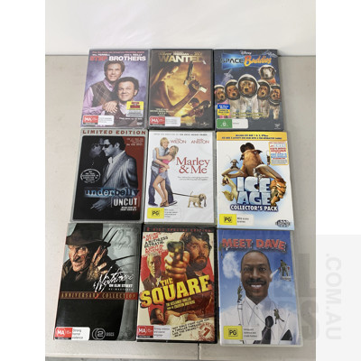 Assorted DVD's - Lot Of Nine