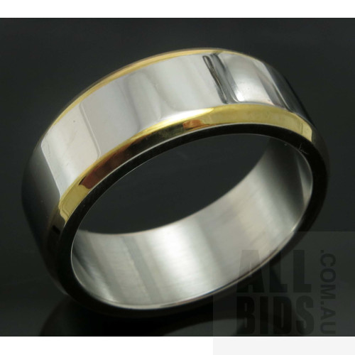 Stainless Steel with Gold ion Plated edges