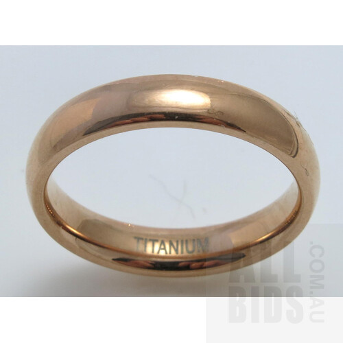Titanium Ring - Rose Gold Plated