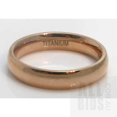 Titanium Ring - Rose Gold Plated