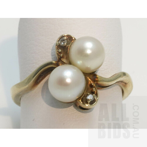 10ct Yellow Gold Pearl Ring