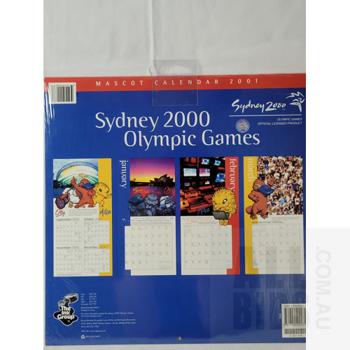 2000 Olympic Games Mascot 16 Months Calendar