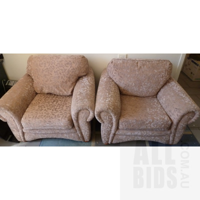 East Street Upholstery Single Seater Armchairs - Lot of Two