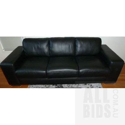 Bolero Three Seater Leather Sofa
