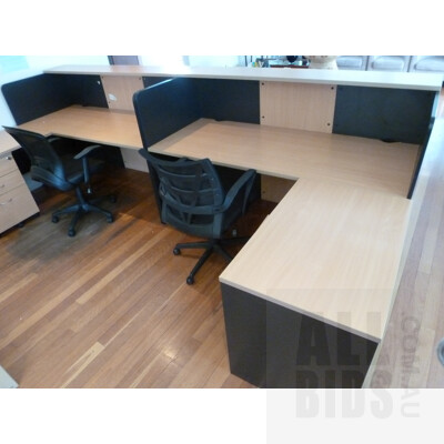 Dual Station Reception Desk/Counter