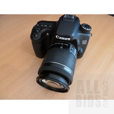 Canon EOS 70D Digital SLR Camera and Manfrotto Tripod