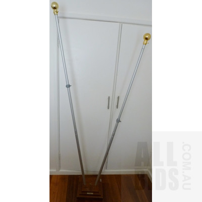 Australian Flag Company Flag Stand With Two Flag Poles