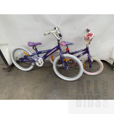 Single Speed Small Kids Bikes - Lot Of Two
