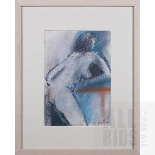 Verna O'Neill (20th Century, Australian), Three Figure Studies, Pastel, Each 29 x 20 cm (3)