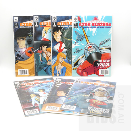 Seven Star Blazers Comics with Cards and Sleeves