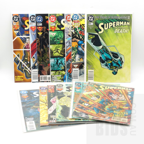 Thirteen Superman Comics, 55, 57, 84, 94, 96, 99, 101, 102, 106, 111, 114, 127, 108