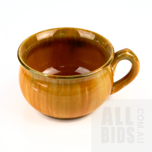 John Campbell Drip Glazed Ceramic Miniature Cup or Camber Pot