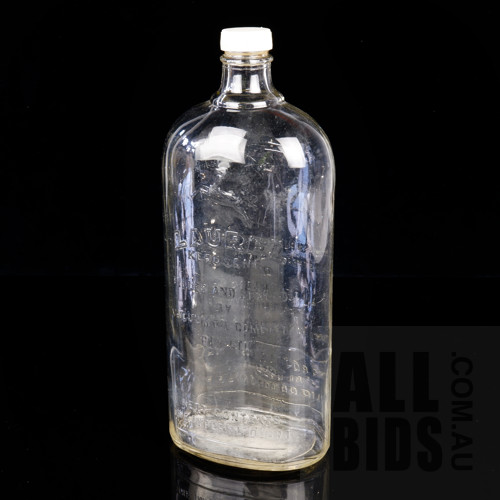 Vintage Laurel Kerosene One Quartz Glass Bottle