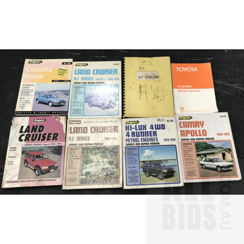 Assorted Lot Of Gregory's Workshop Manuals - Toyota