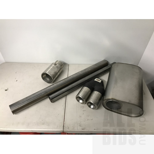 Assorted Exhaust Piping And Muffler