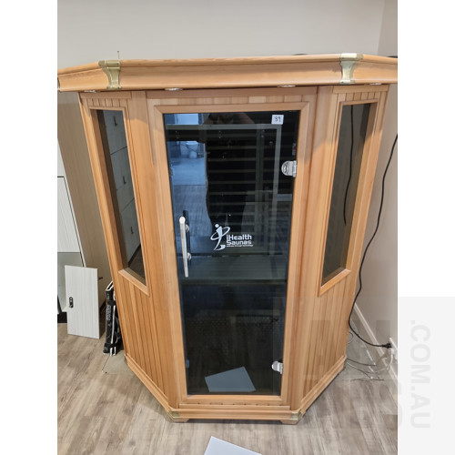 Sauna by iHealth - 2 Person Infrared Sauna (has been decommissioned and will need de-installation and maintenance)