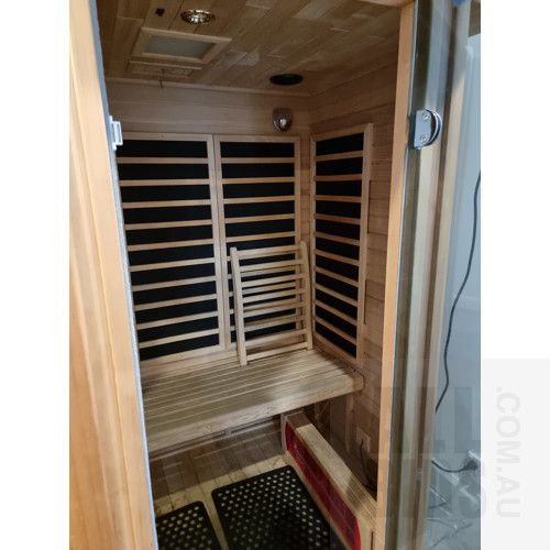 Sauna by iHealth - 2 Person Infrared Sauna (has been decommissioned and will need de-installation and maintenance)