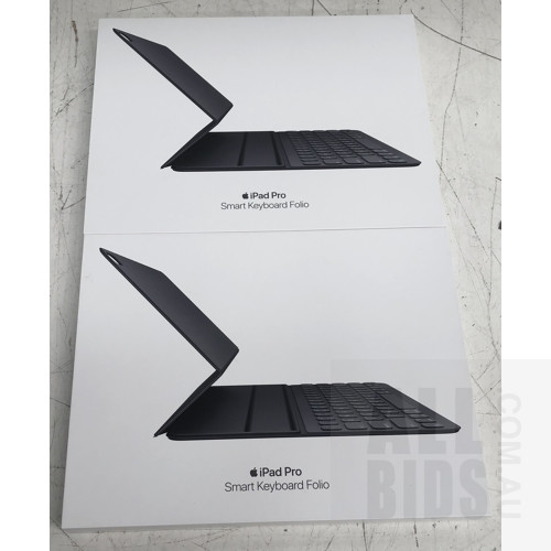 Apple (A2039) iPad Pro (12.9-Inch) Smart Keyboard Folio - Lot of Two