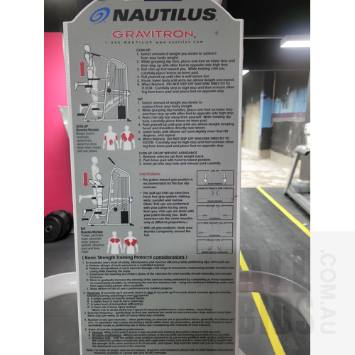 Nautilus Gravitron Weight Assisted Chin-Dip