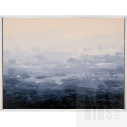 Sokquon Tran (born 1969), Southern Highlands at Dusk, Oil on Canvas, 76 x 101.5 cm