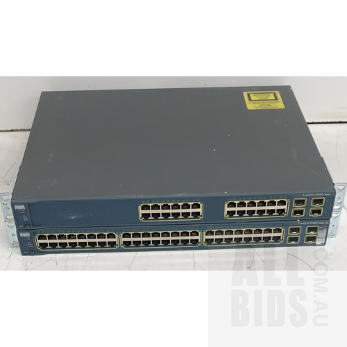 Cisco Catalyst 3560G Series Ethernet Switches - Lot of Two