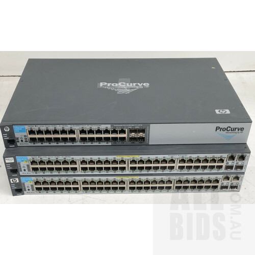 HP ProCurve Assorted Ethernet Switches - Lot of Three