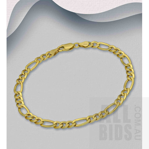 Italian 18ct Gold-plated Sterling Silver Bracelet