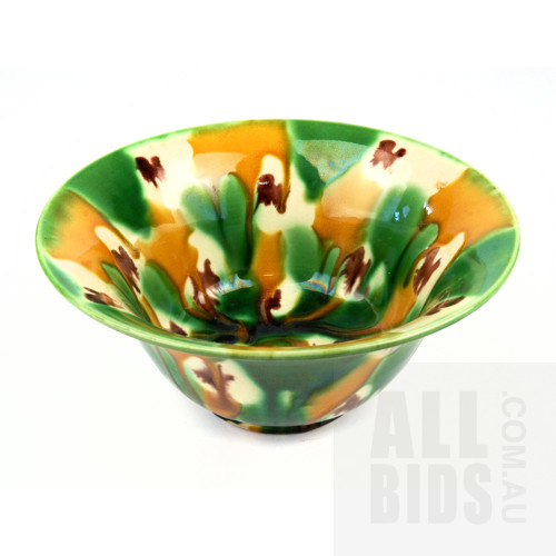 Chinese Tang Style Sancai Glazed Bowl