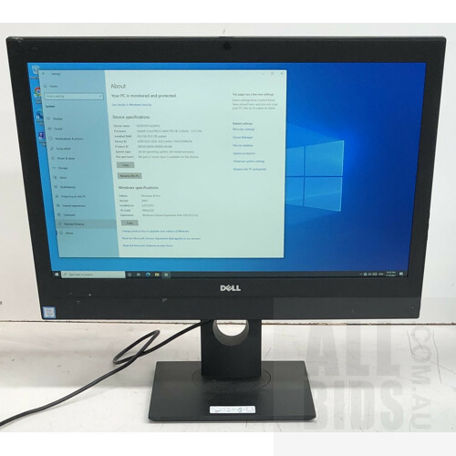 Dell OptiPlex 7440 AIO Intel Core i5 (6600) 3.30GHz CPU 23-Inch NON-Touch All-in-One Computer