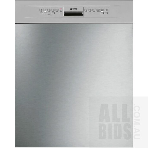 Smeg DWAU6214X2 60cm Silver Underbench Dishwasher - New - ORP$1552