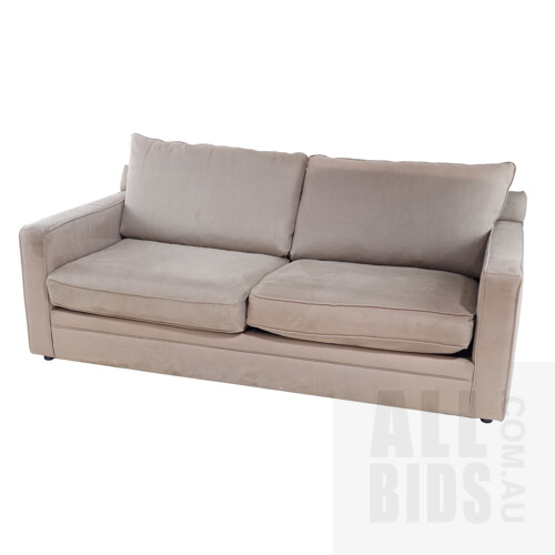 Freedom Furniture Fabric Upholstered Sofa, Length 216cm, First of a Pair Available